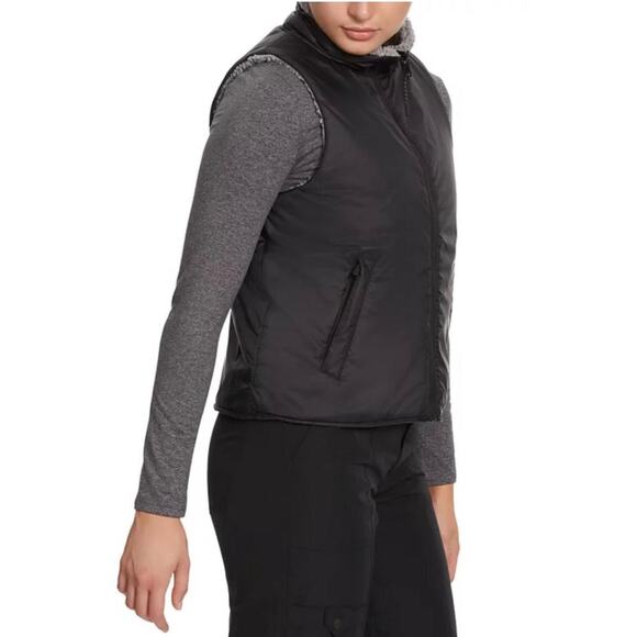 BASS OUTDOOR Women's Reversible Zip-Front Vest BLACK/GRAY NWT SIZE S - Picture 5 of 13